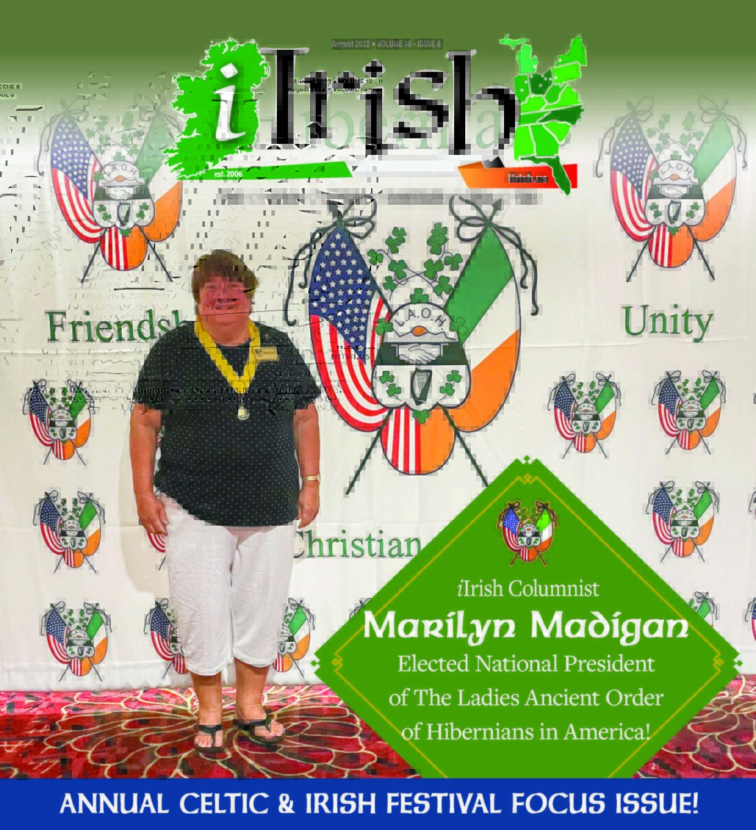 LAOH President Marilyn Madigan graces the August Cover