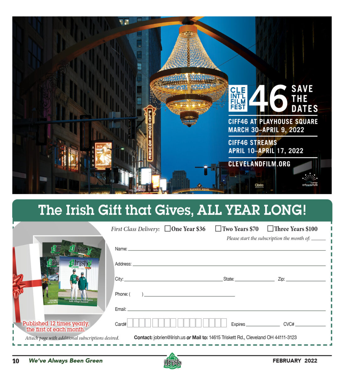 Cleveland International Film Festival is BACK! Subscribe too! - iIrish