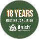 18 years writing for iIrish