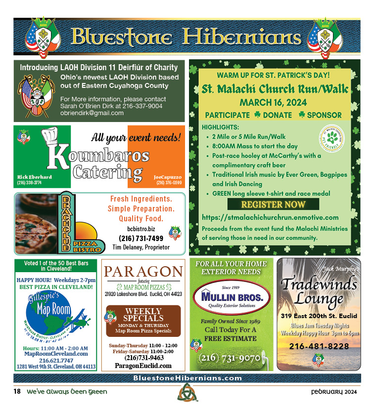 Bluestone Hibernians events
