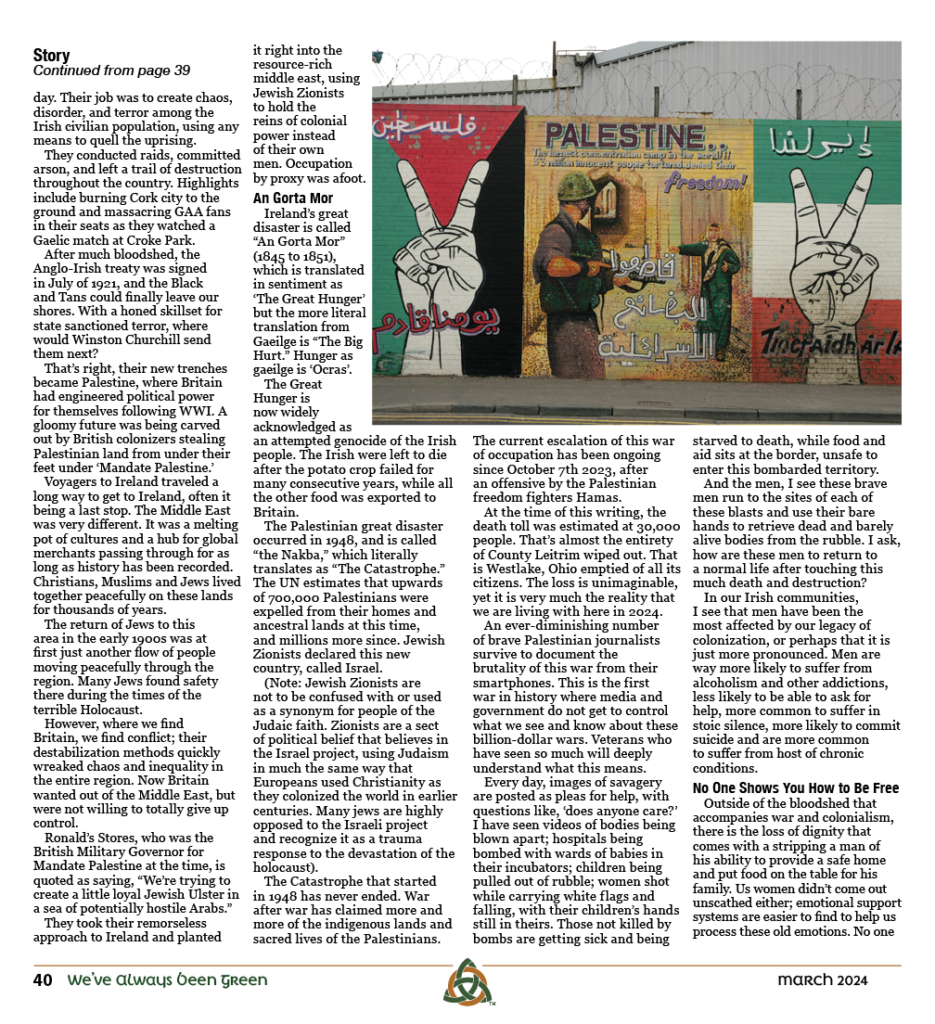 Irish Palestinian Murals