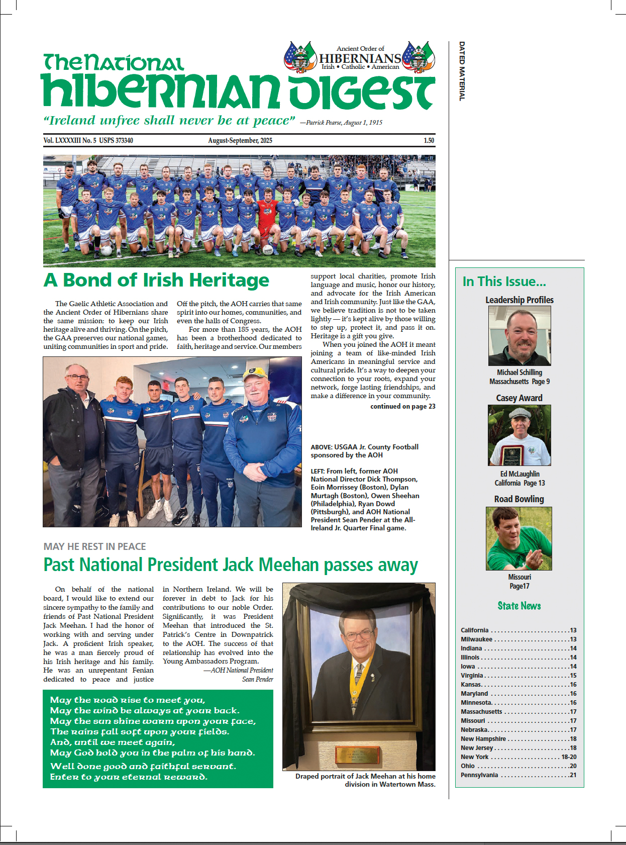 National Hibernian Digest, August-September 2025
